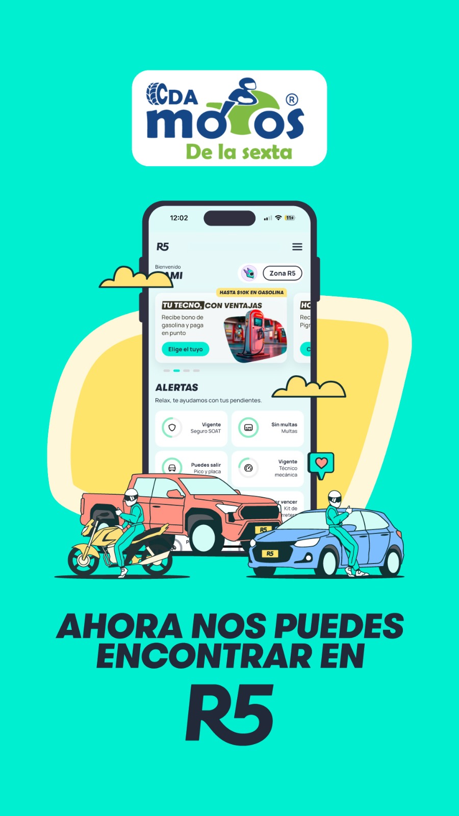 Alianza CDA Motos + R5